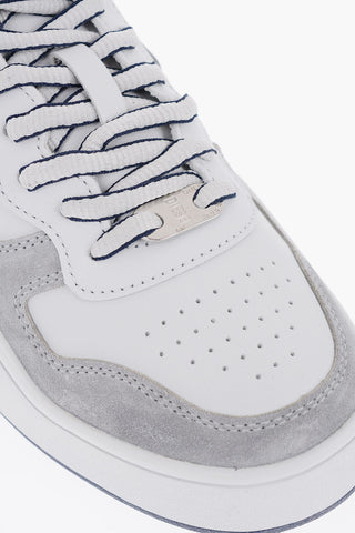 Leather S-UKIYO Low Top Sneakers with Suede Details