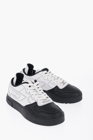 Two-Tone Leather S-UKIYO Low-Top Sneakers