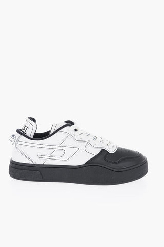 Two-Tone Leather S-UKIYO Low-Top Sneakers