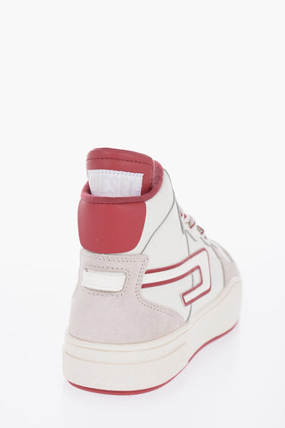 Sneakers Alte S-UKIYO in Pelle con Dettagli a Contrasto