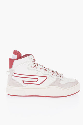 Sneakers Alte S-UKIYO in Pelle con Dettagli a Contrasto