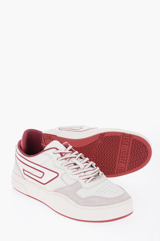 Leather S-UKIYO Low-Top Seakers with Contrast Details