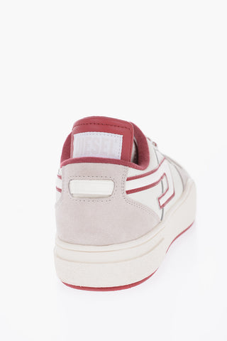 Leather S-UKIYO Low-Top Seakers with Contrast Details