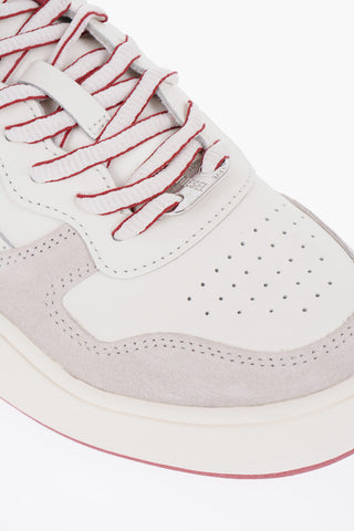 Leather S-UKIYO Low-Top Seakers with Contrast Details