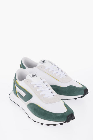 Fabric and Suede S-RACER LC Low-Top Sneakers
