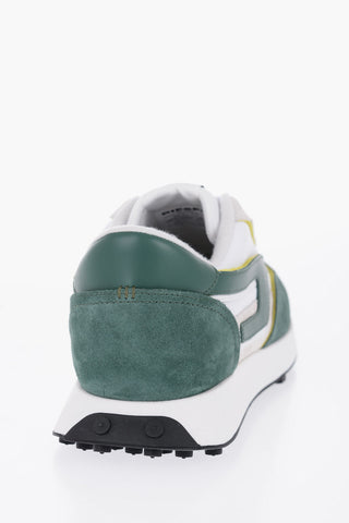 sneakers basse S-RACER in tessuto e suede