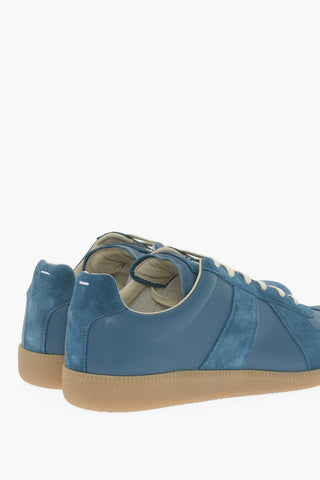 MM22 Two-Tone Suede Low-Top Sneakers