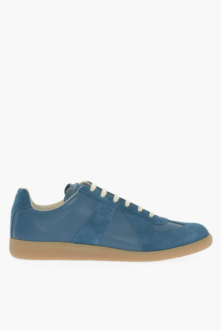MM22 Two-Tone Suede Low-Top Sneakers