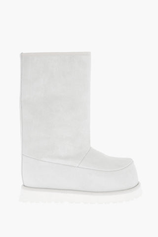 MM6 Stivali Alti in Suede con Suola Track 