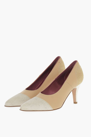 MM6 Leather Pumps with Point Toe 7cm