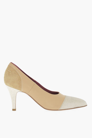 MM6 Leather Pumps with Point Toe 7cm