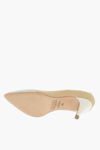 MM6 Leather Pumps with Point Toe 7cm