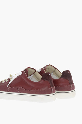 MM22 Leather and Fabric NEW EVOLUTION Low Top Sneakers