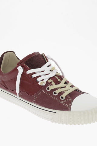 MM22 Leather and Fabric NEW EVOLUTION Low Top Sneakers