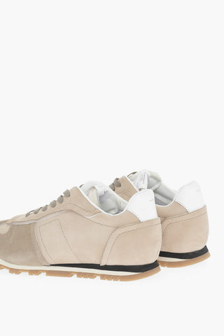 MM22 Two-Tone Suede Low-Top Sneakers