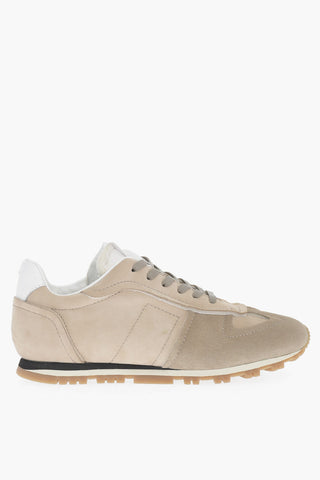 MM22 Two-Tone Suede Low-Top Sneakers