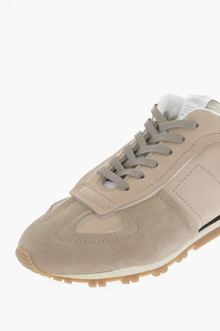 MM22 Two-Tone Suede Low-Top Sneakers