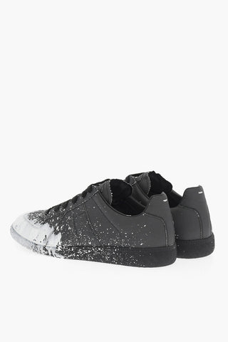 MM22 Sneakers Basse in Tessuto Effetto Vernice
