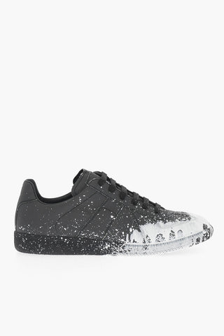 MM22 Sneakers Basse in Tessuto Effetto Vernice