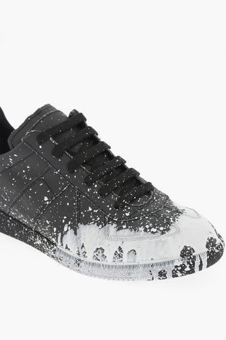 MM22 Sneakers Basse in Tessuto Effetto Vernice