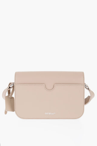 Leather Shoulder Bag with Metal Detail