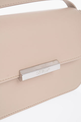 Leather Shoulder Bag with Metal Detail