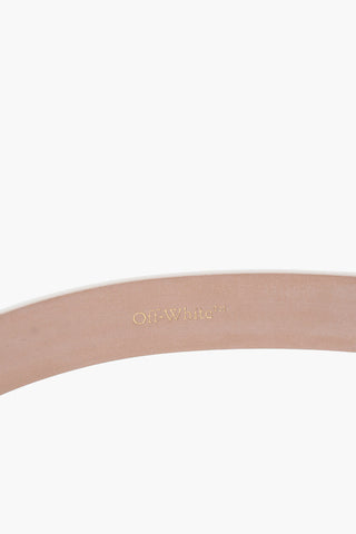 Solid Color Leather Belt with Golden Closure 25mm
