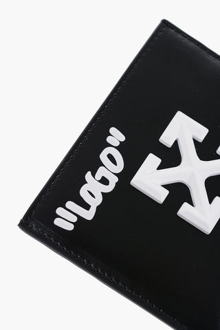 Embossed Logo Leather JITNEY Card Holder