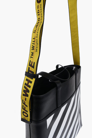 Saffiano Leather Binder Diag Tote Bag