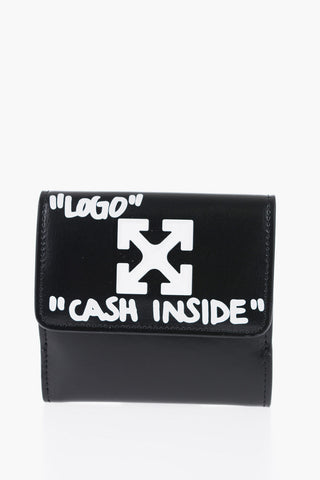Leather JITNEY Wallet with Embossed Iconic Logo