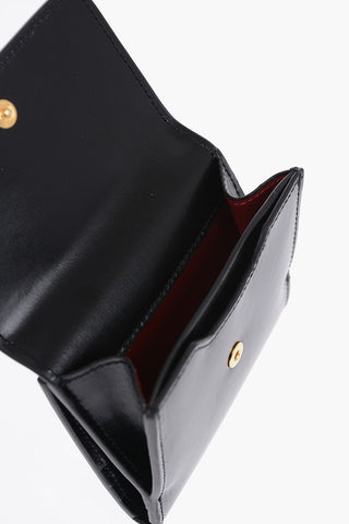 Leather JITNEY Wallet with Embossed Iconic Logo