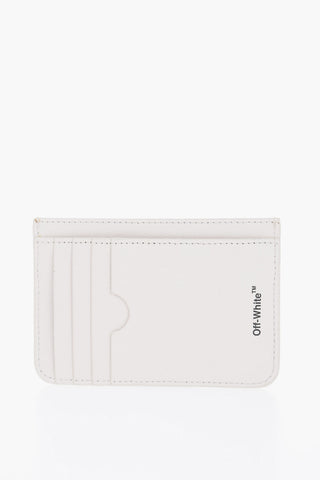 Saffiano Leather Card Holder with Metal Detail