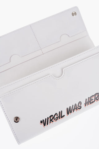 Embossed Logo Leather JITNEY Wallet with Chain