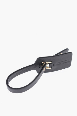 Leather ZIP TIE Bracelet with Golden Details