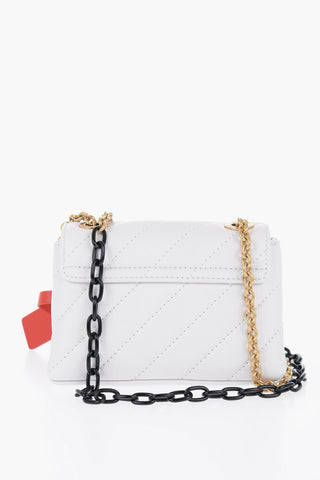 Quilted Leather JACKHAMMER 17 Shoulder Bag with Two-Tone Chain