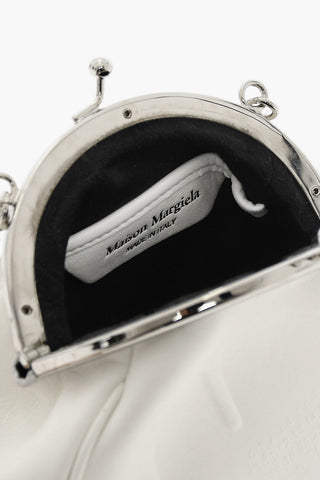 MM11 Leather Mini Crossbody Bag with Silver Chain