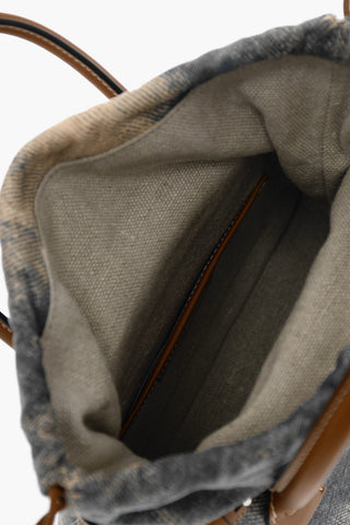 MM11 Acid Wash Effect Leather Hand Bag