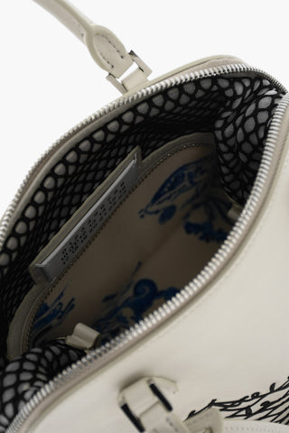 MM11 Leather 5AC Handbag with Mesh Print