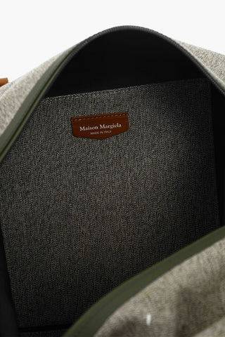 MM11 Cotton Weekend Bag with Leather Trims
