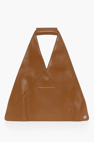 MM6 Borsa a Mano Flat in Pelle