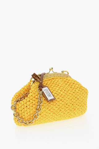 MM11 Braided Design Hand Bag with Leather Trim