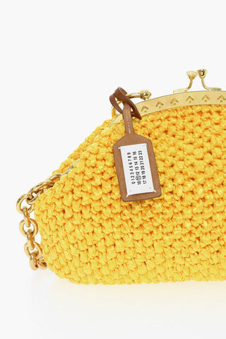 MM11 Braided Design Hand Bag with Leather Trim