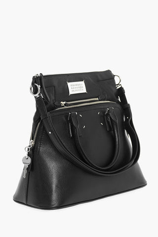 MM11 Borsa a Mano 5AC in Pelle Martellata con Tracolla Removibile