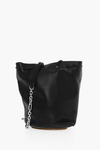 MM11 Leather Bucket Bag with Chain