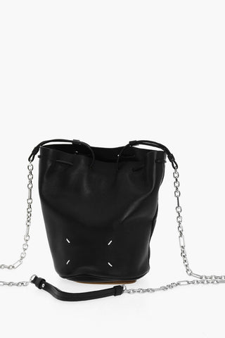 MM11 Leather Bucket Bag with Chain