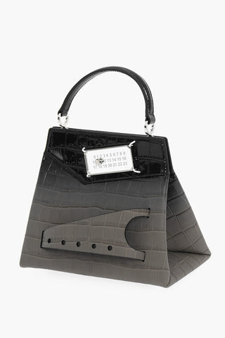 MM11 Crocodile Effect Leather SNATCHED Handbag