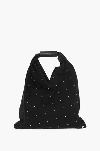 MM6 Logoed Fabric Flat Handbag