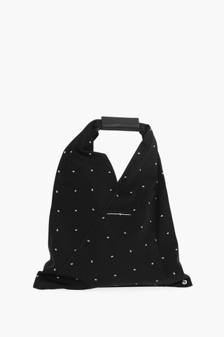 MM6 Logoed Fabric Flat Handbag
