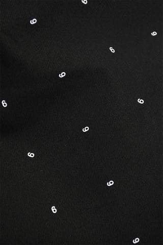 MM6 Logoed Fabric Flat Handbag