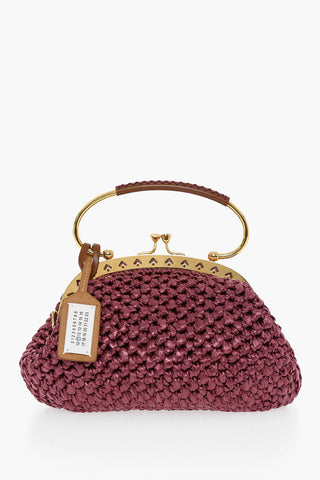 MM11 Braided Design S.W.A.L.K. Handbag with Leather Trims